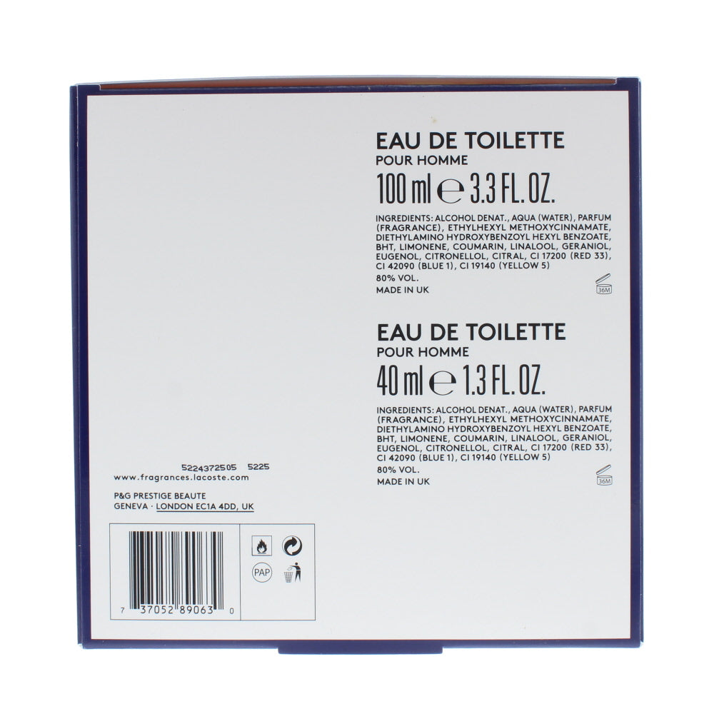 Lacoste Live Eau de Toilette 2 Pieces Gift Set