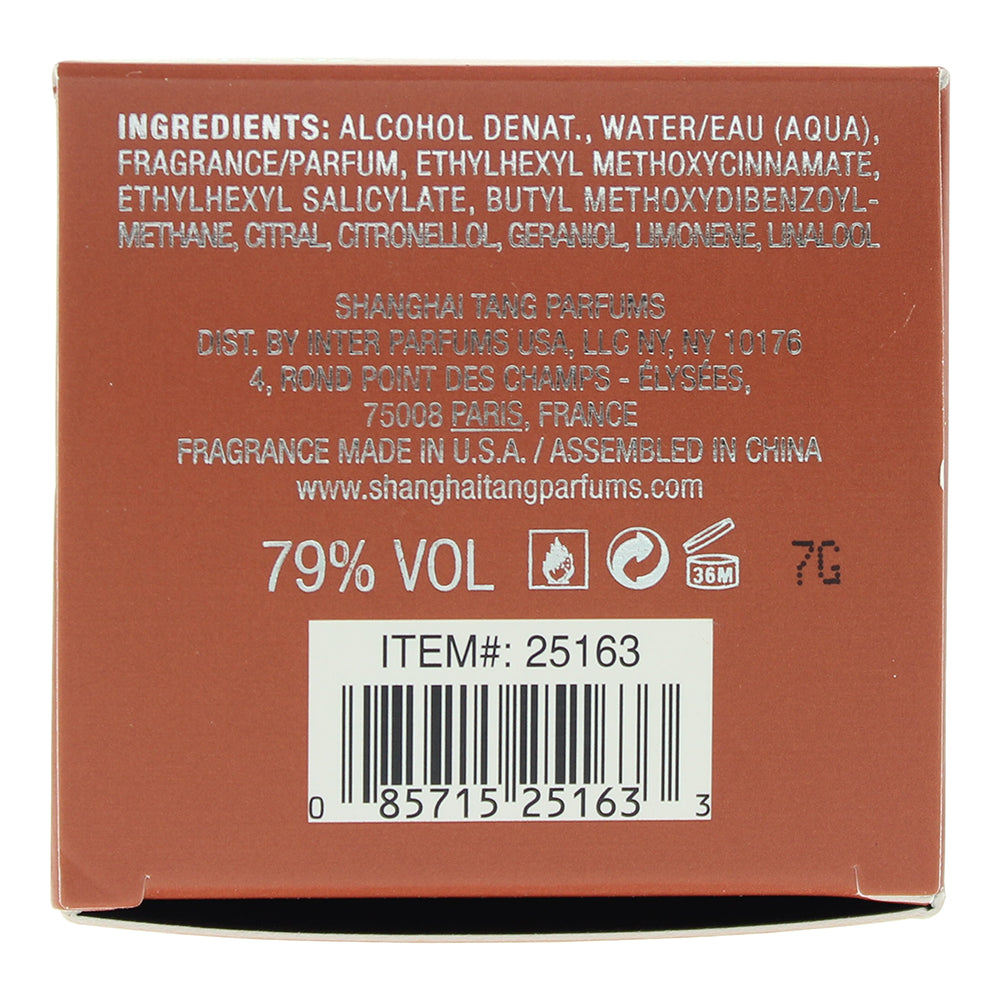 Shanghai Tang Mandarin Tea Eau de Toilette 100ml - Ingredients