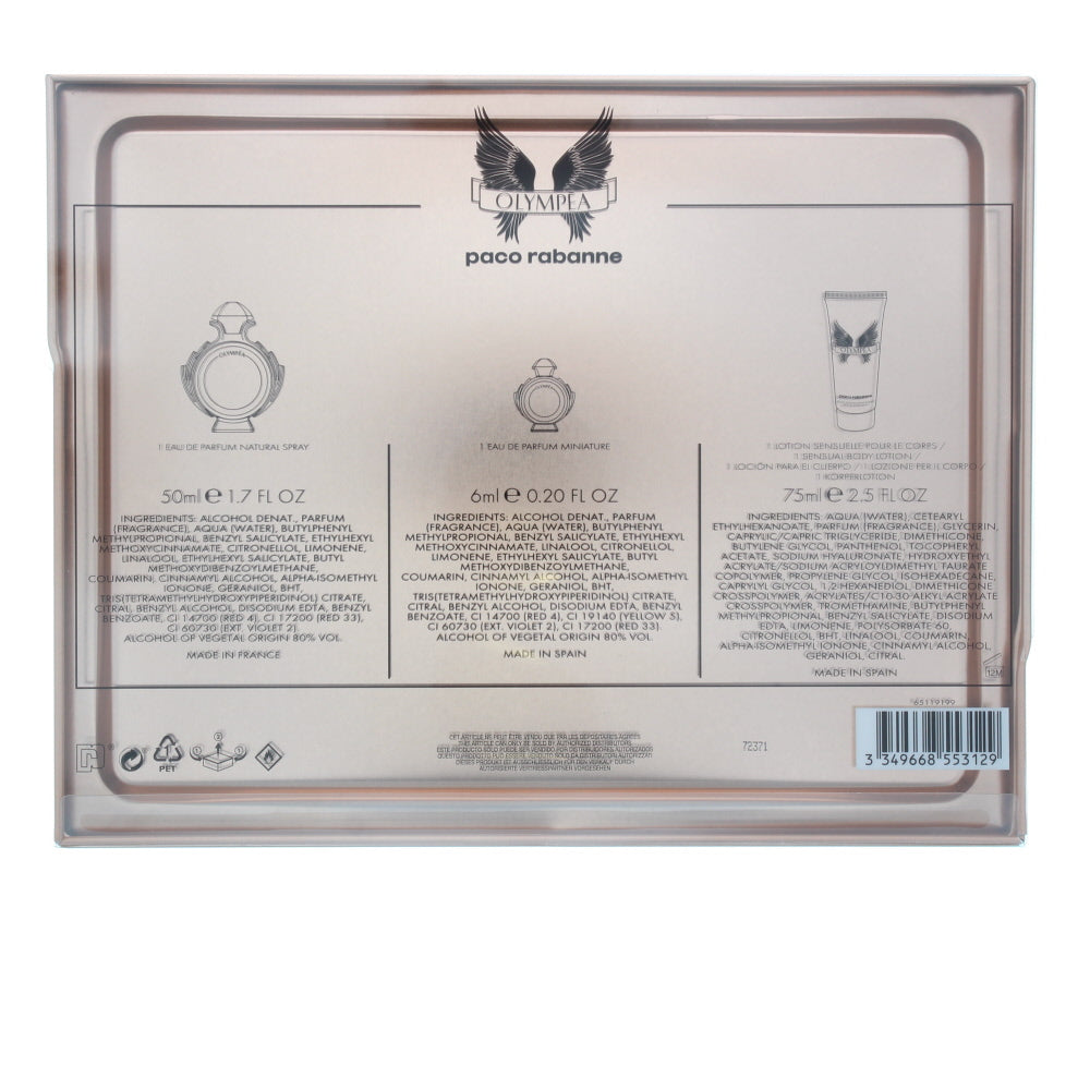 Paco Rabanne Olympéa Eau de Parfum 3 Pieces Gift Set