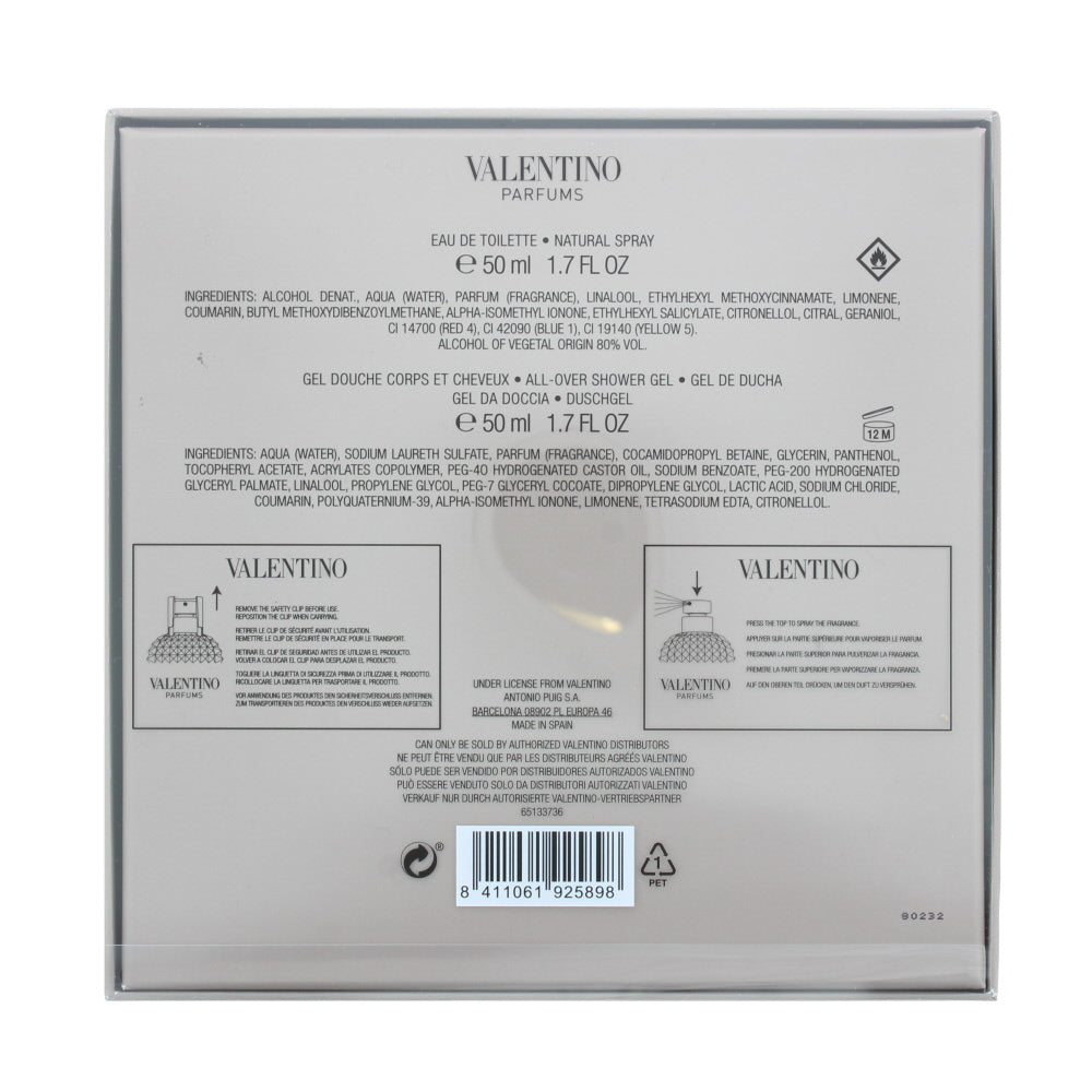 Valentino Uomo Eau de Toilette 2 Pieces Gift Set