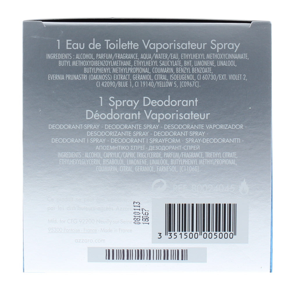 Azzaro Chrome Travel Exclusive Eau de Toilette 2 Pieces Gift Set