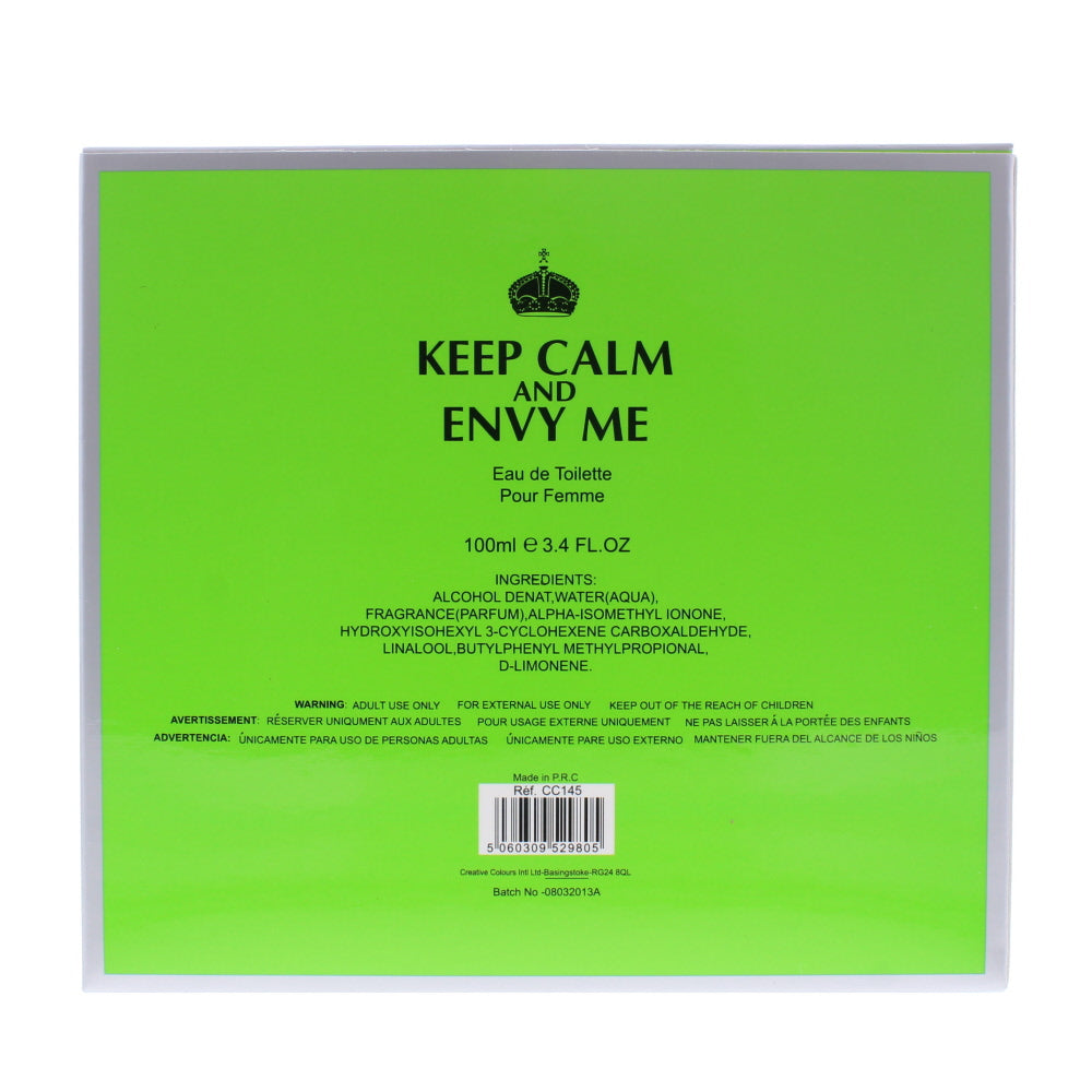 Creative Colours Keep Calm & Envy Me Eau de Toilette 100ml - Ingredients