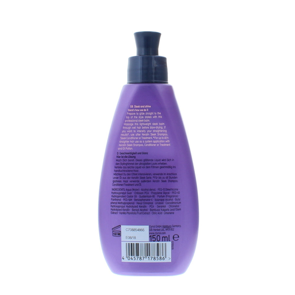 Clynol Keratin Sleek Blow-Drying Balm 150ml