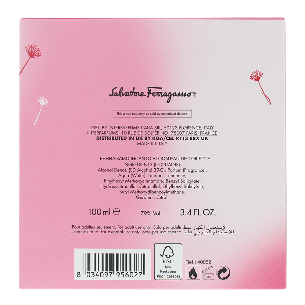 Salvatore Ferragamo Incanto Bloom New Edition Eau de Toilette 100ml
