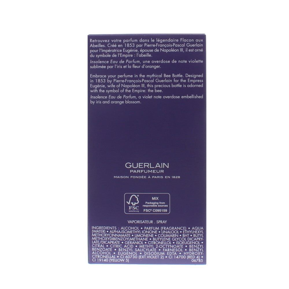 Guerlain Insolence Eau de Parfum 100ml - Ingredients