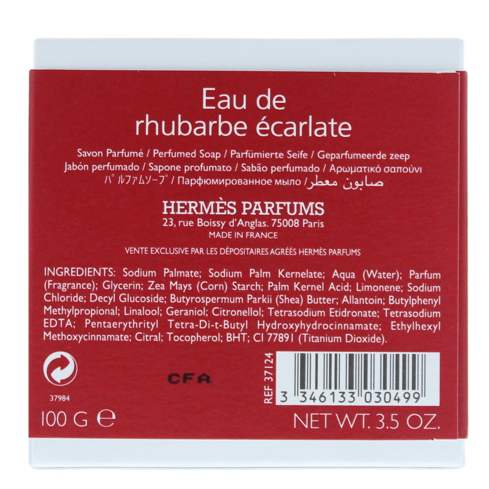 Hermès Eau De Rhubarbe Écarlate Soap 100g