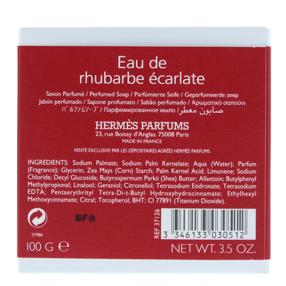 Hermès Eau De Rhubarbe Écarlate Soap 100g