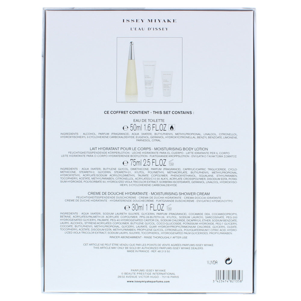 Issey Miyake L'eau D'issey Eau de Toilette 3 Pieces Gift Set