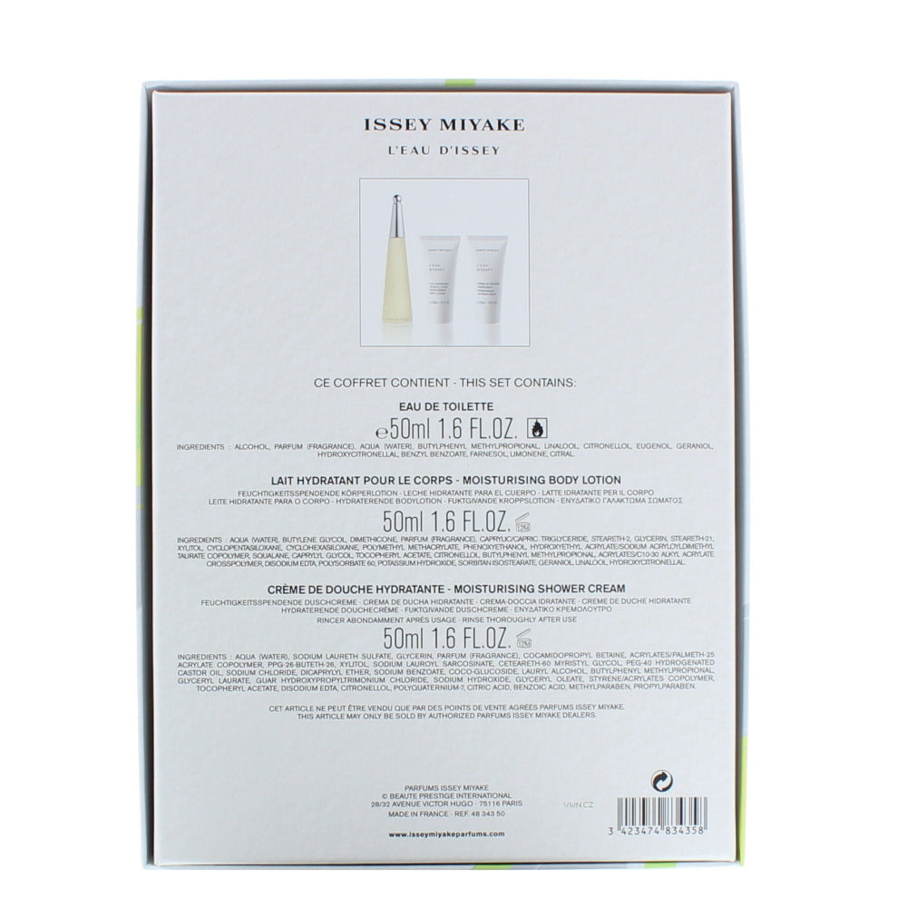 Issey Miyake L'eau D'issey Eau de Toilette 3 Pieces Gift Set