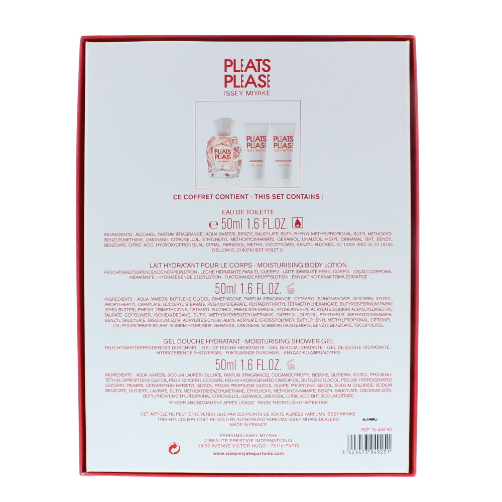 Issey Miyake Pleats Please Eau de Toilette 3 Pieces Gift Set