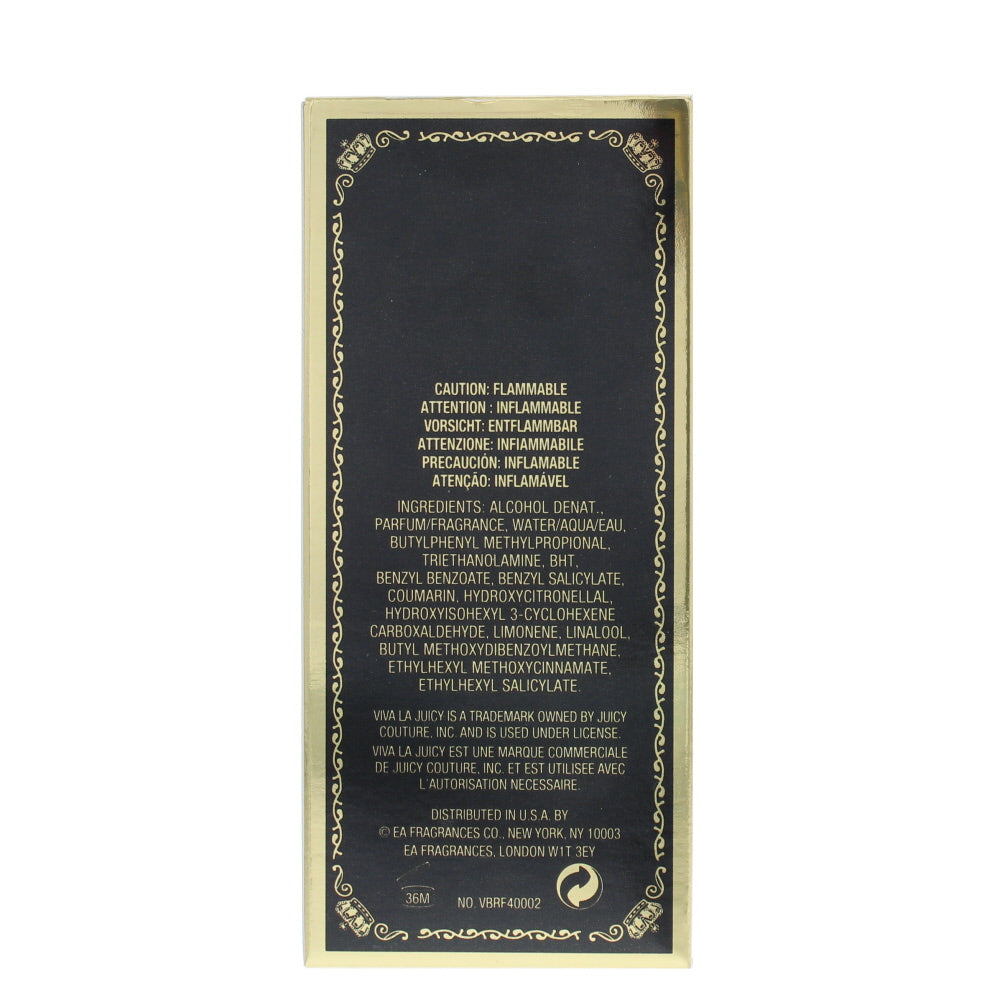Juicy Couture Viva La Juicy Noir Eau de Parfum 50ml - Ingredients