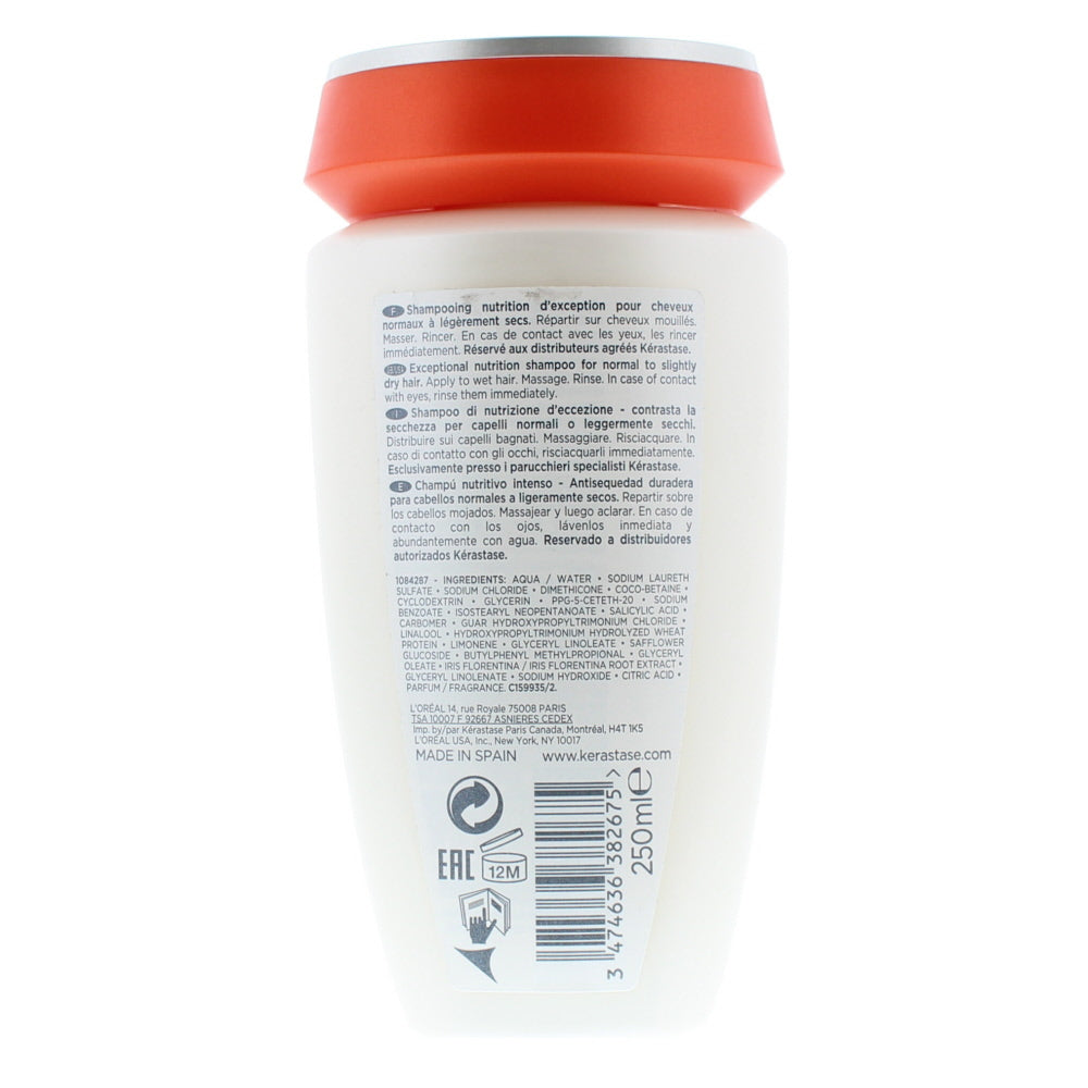 Kerastase Nutritive  Bain Satin 1 - Exceptional Nutrition Shampoo 250ml