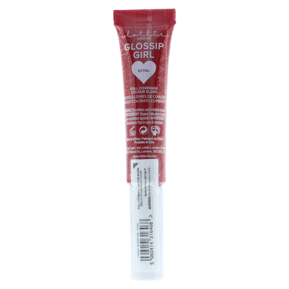 Lottie London Glossip Girl Full Coverage Colour Extra Lip Gloss 8ml