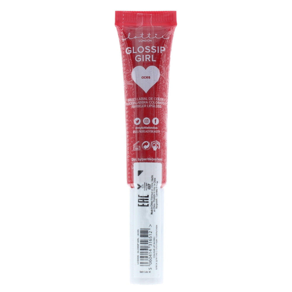 Lottie London Glossip Girl Full Coverage Colour Aces Lip Gloss 8ml