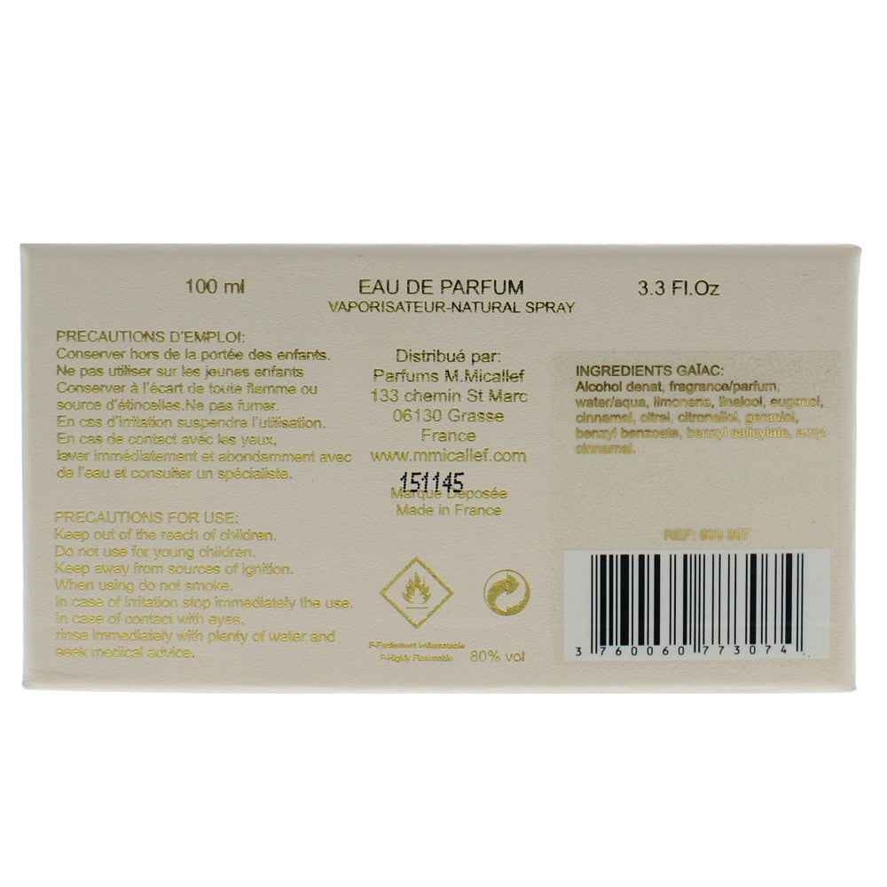 M. Micallef Gaïac Eau de Parfum 100ml