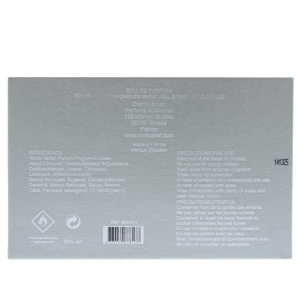 M. Micallef Jewel Eau de Parfum 100ml - Ingredients