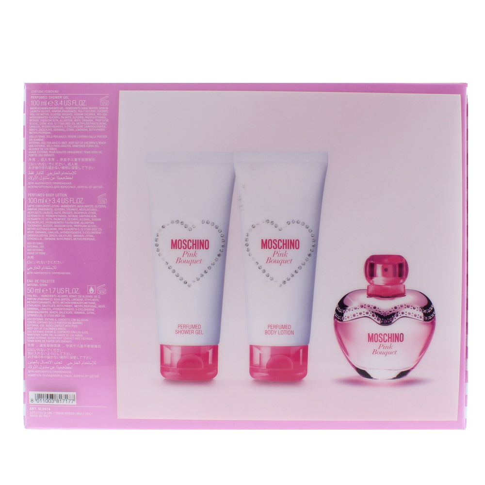 Moschino Pink Bouquet Eau de Toilette 3 Pieces Gift Set - Ingredients