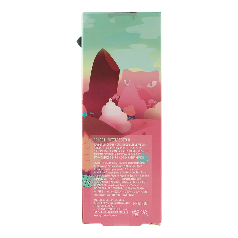 Nyx Whipped Wonderland Powder Ppl001 Butterscotch Lip Cream 12ml