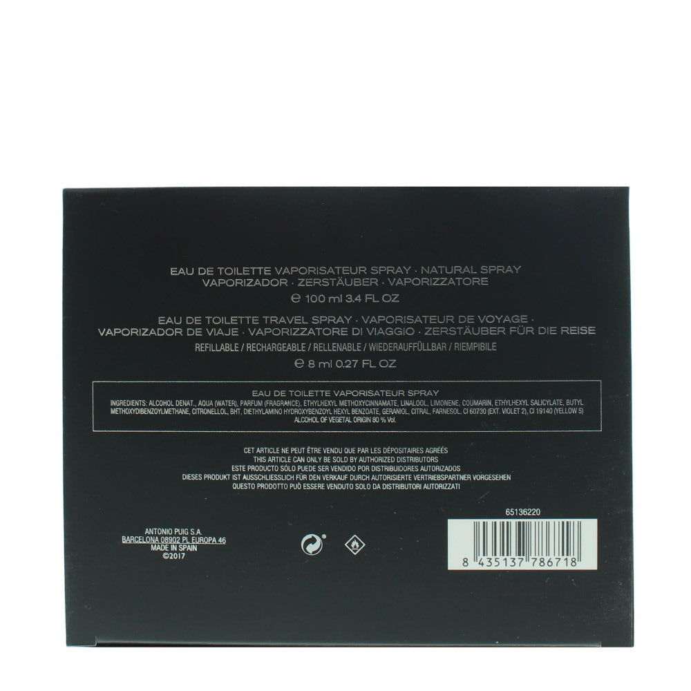 Prada L'homme Eau de Toilette Gift Set : Eau de Toilette 100ml - Eau de Toilette Refillable 8ml