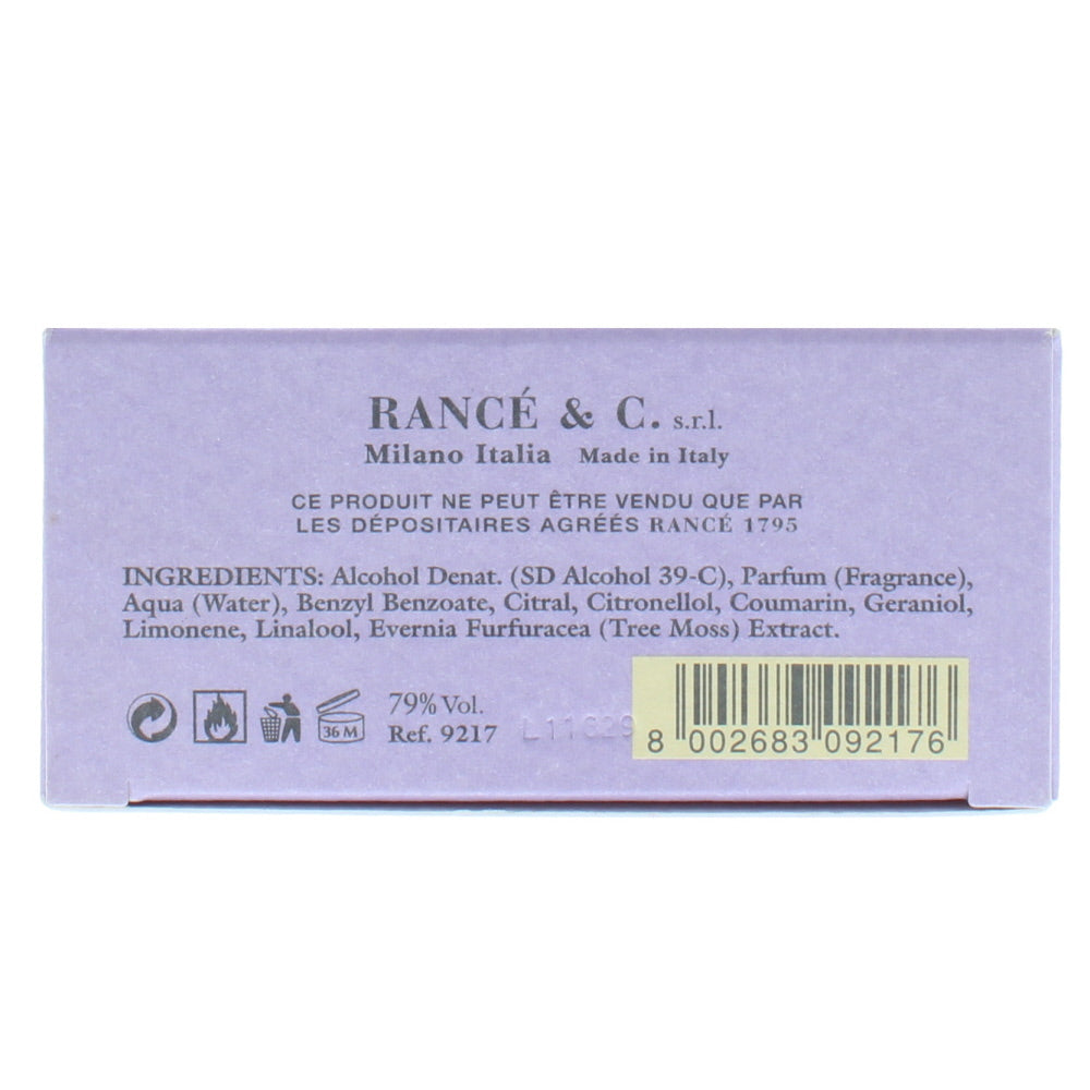 Rancé 1795 Rue Rancé Eau de Noblesse Eau de Toilette 50ml - Ingredients