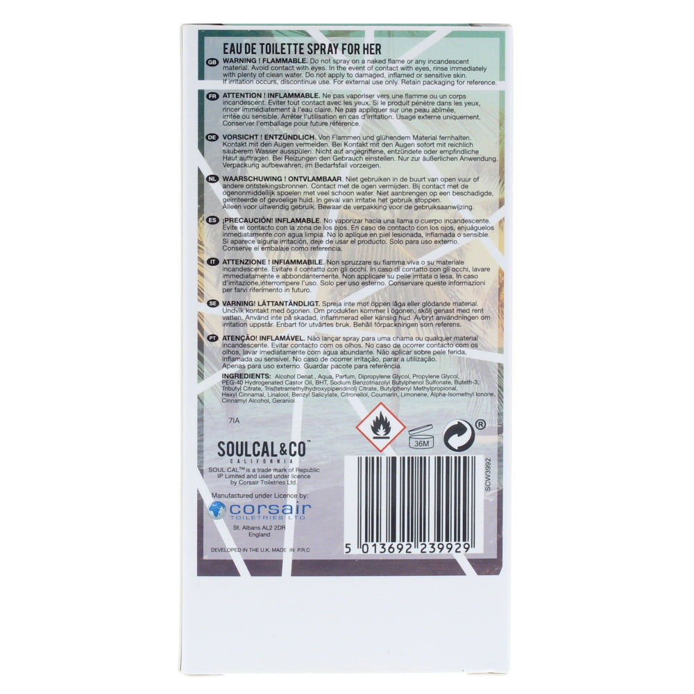 Soulcal For Her Eau de Toilette 75ml