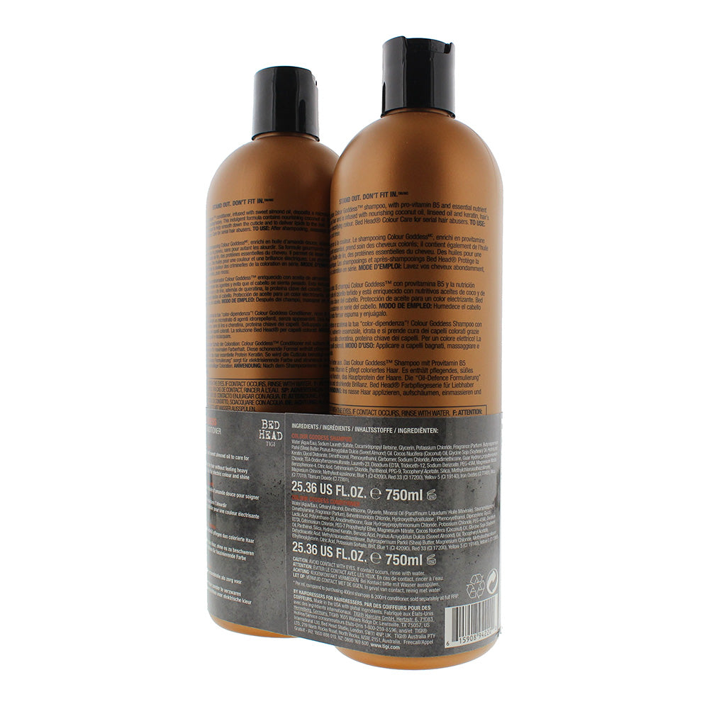 Tigi Bed Head Colour Goddess Electric Hair Colour Duo Pack Shampoo & Conditioner 750ml