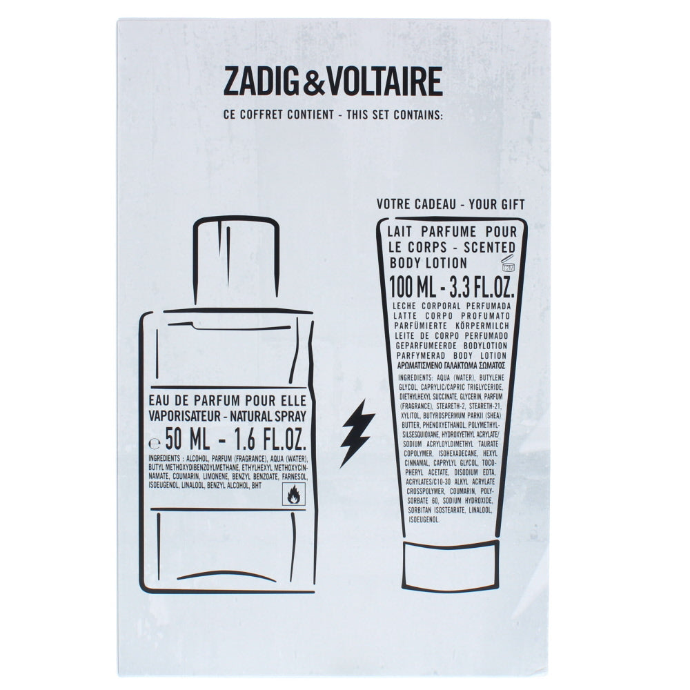 Zadig & Voltaire Just Rock! Eau de Parfum 2 Pieces Gift Set - Ingredients