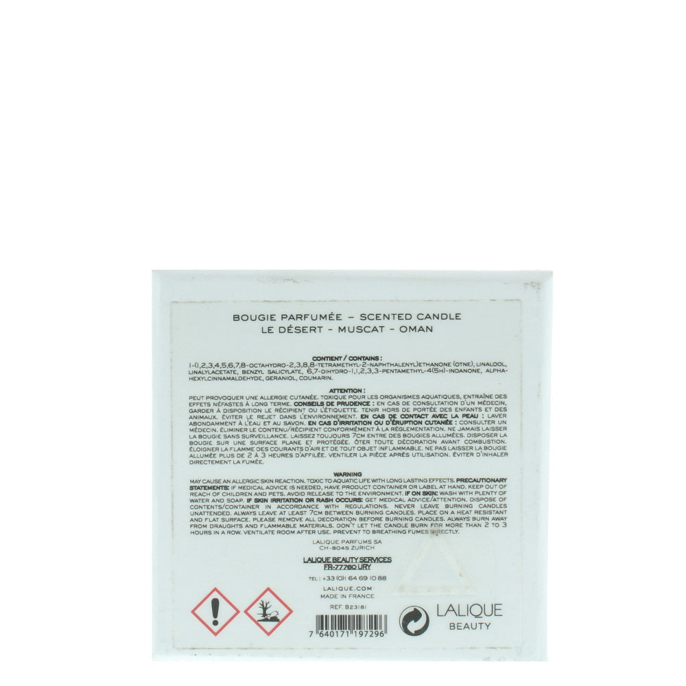 Lalique Le Desert Muscat Oman Candle 190g