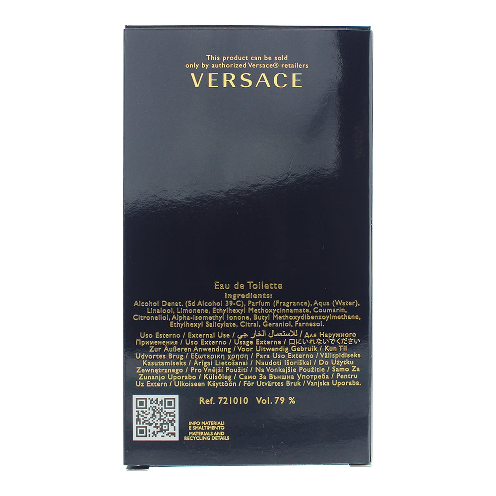 Versace Dylan Blue Pour Homme Eau de Toilette 100ml - Ingredients