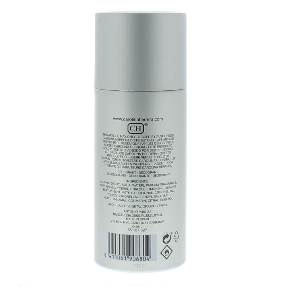 Carolina Herrera 212 Men Deodorant Spray 150ml