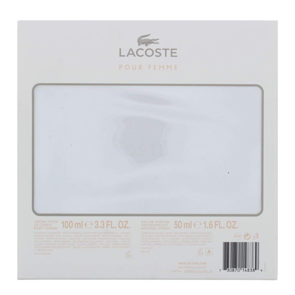 Lacoste Pour Femme Eau de Parfum 2 Pieces Gift Set
