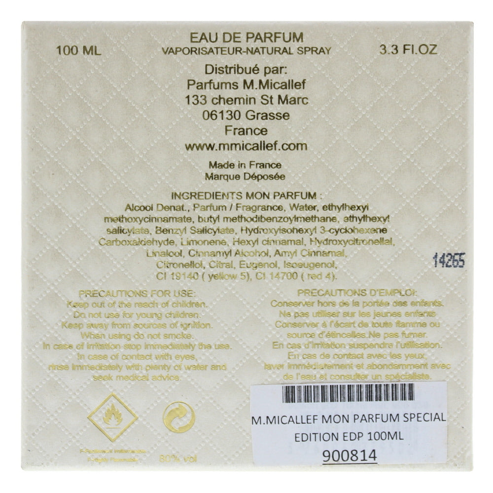 M. Micallef Mon Parfum Special Edition Eau de Parfum 100ml