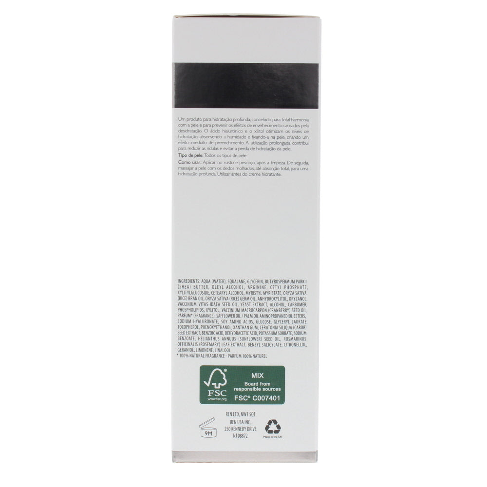 Ren Flash Hydro-Boost Instant Plumping Emulsion All Skin Types Cream 40ml