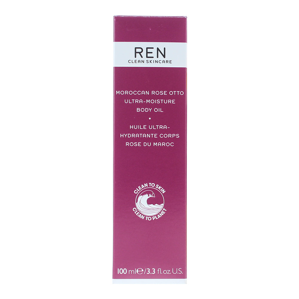 Ren Moroccan Rose Otto Ultra-Moisture Body Oil 100ml - Box