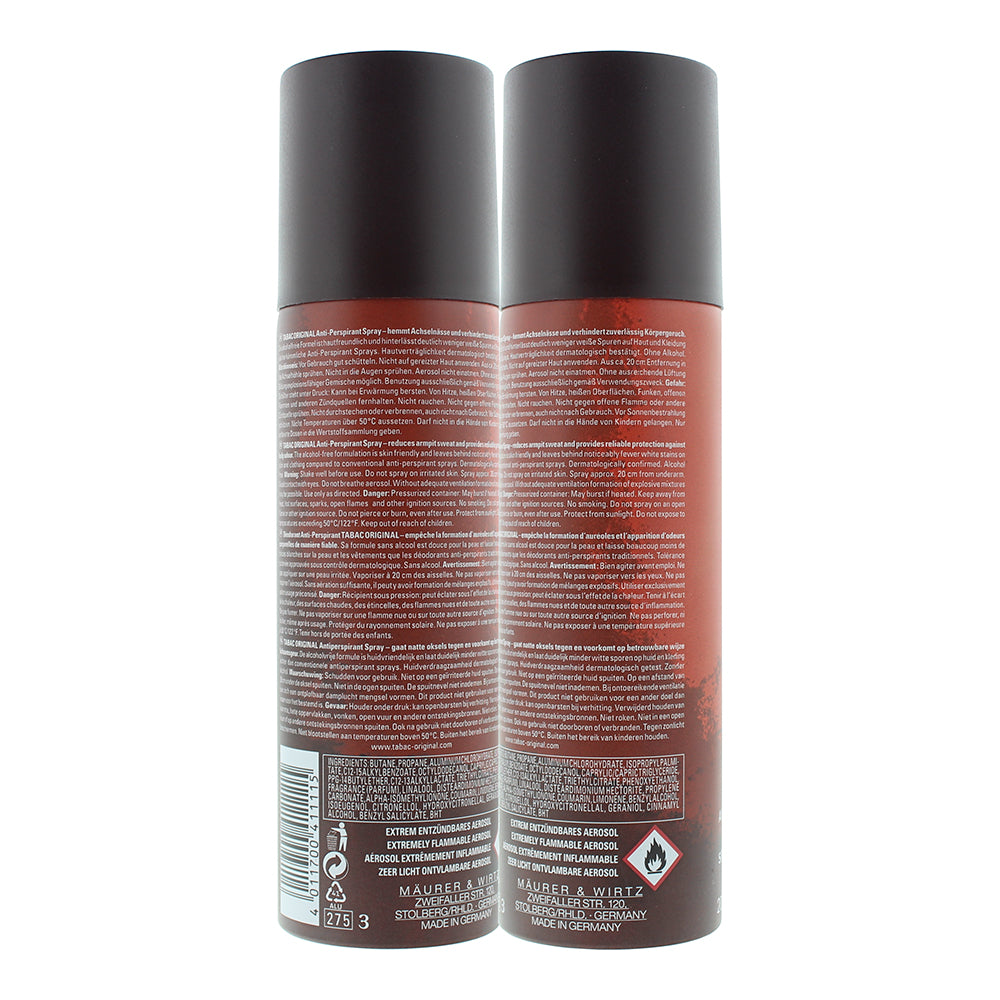 Tabac Original Anti-Perspirant 200ml - Ingredients