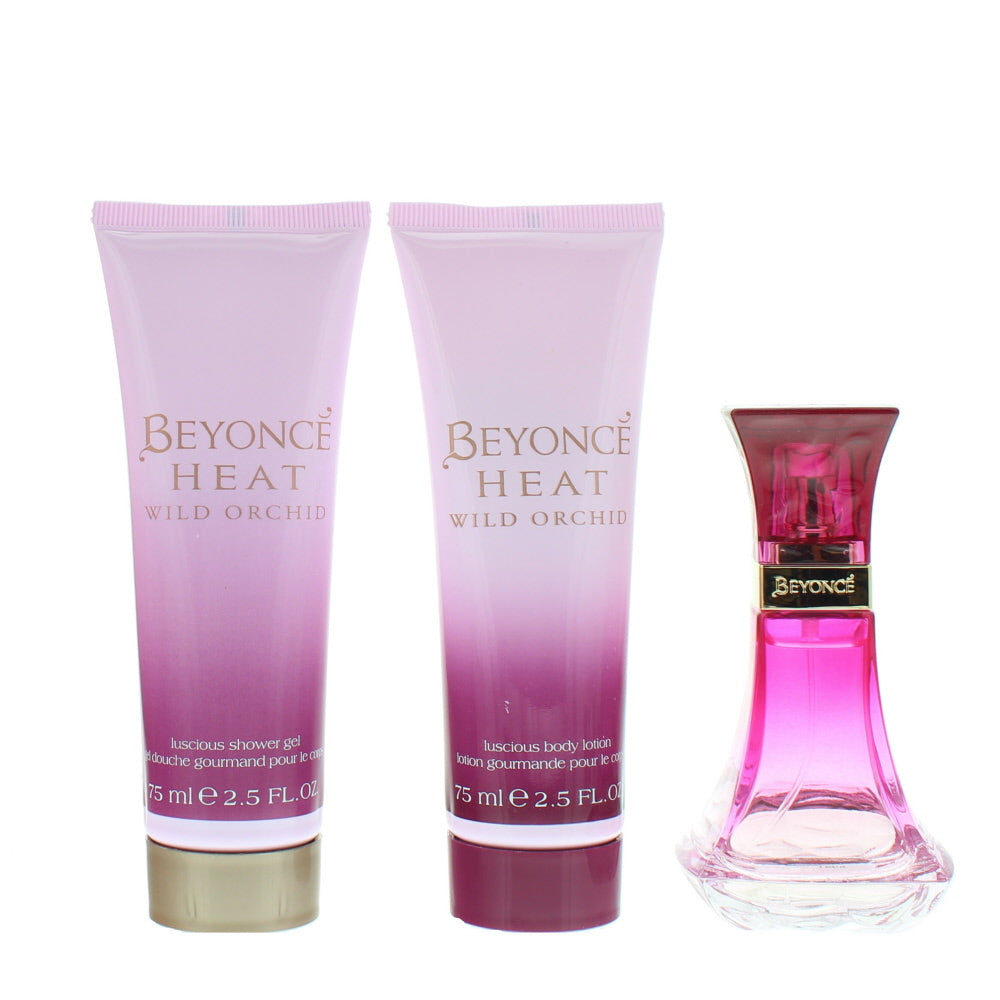 Beyoncé Heat Wild Orchid Eau de Parfum 3 Pieces Gift Set