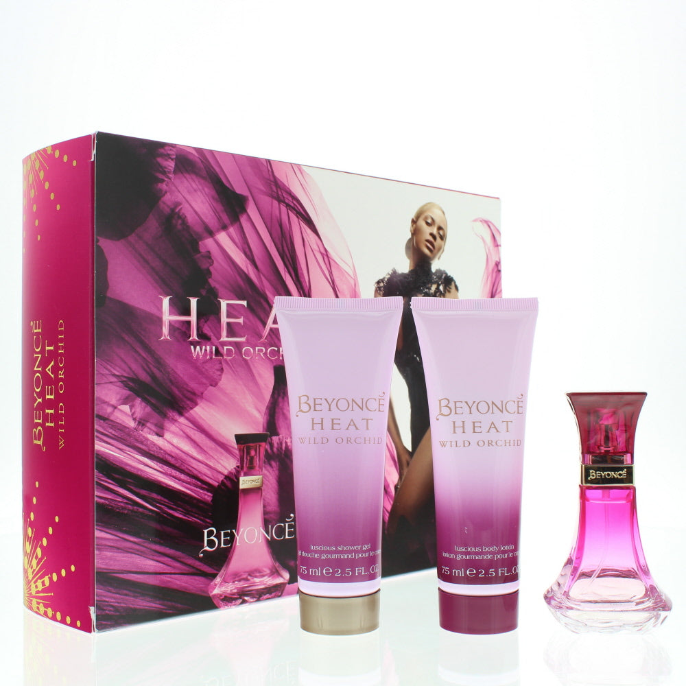 Beyoncé Heat Wild Orchid Eau de Parfum 3 Pieces Gift Set - Product