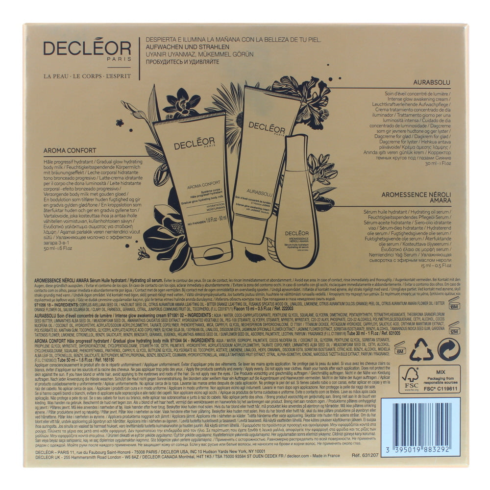 Decleor Wake Up & Be Awesome Skincare Set 3 Pieces Gift Set