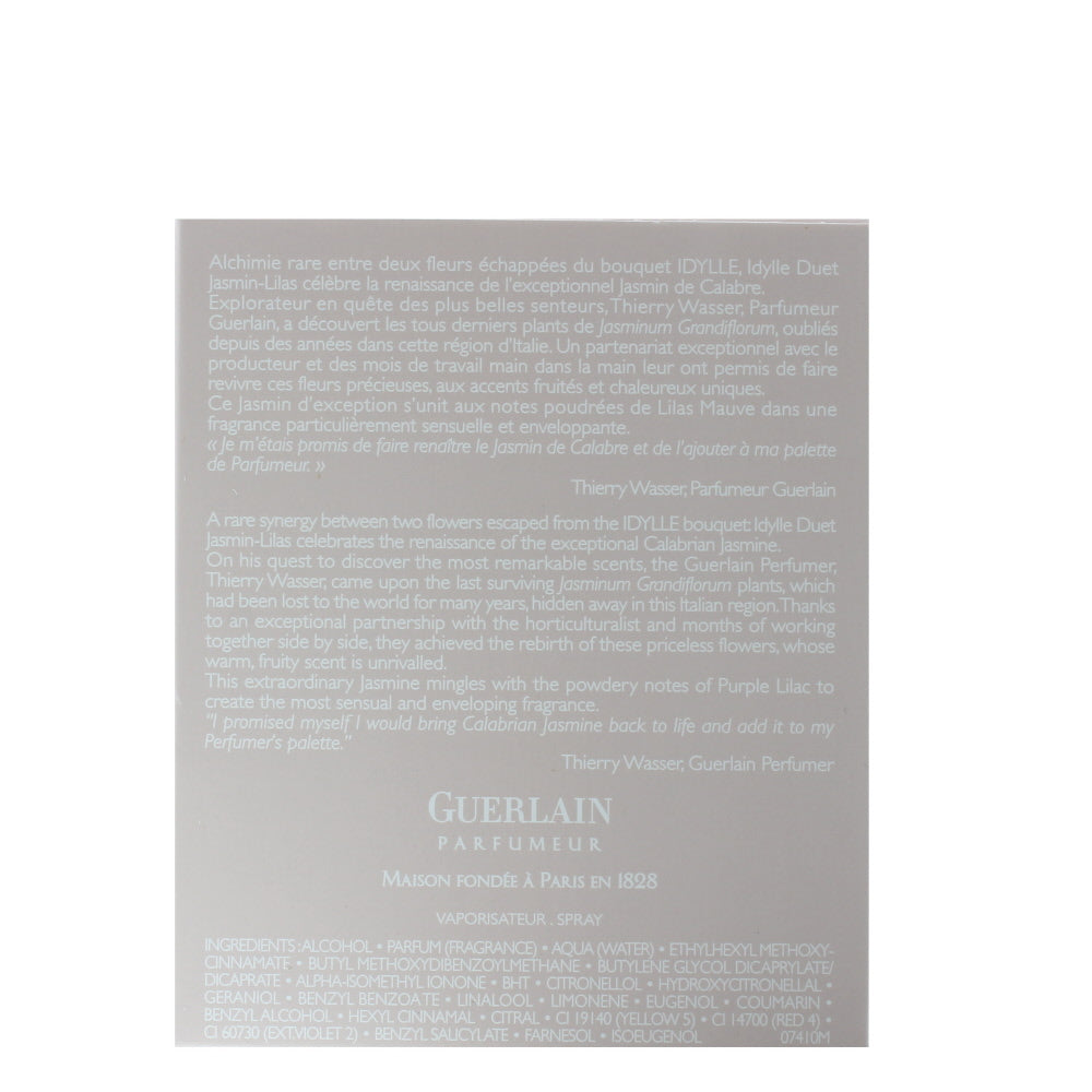 Guerlain Idylle Duet Jasmin - Lilas Eau de Parfum 50ml - Ingredients
