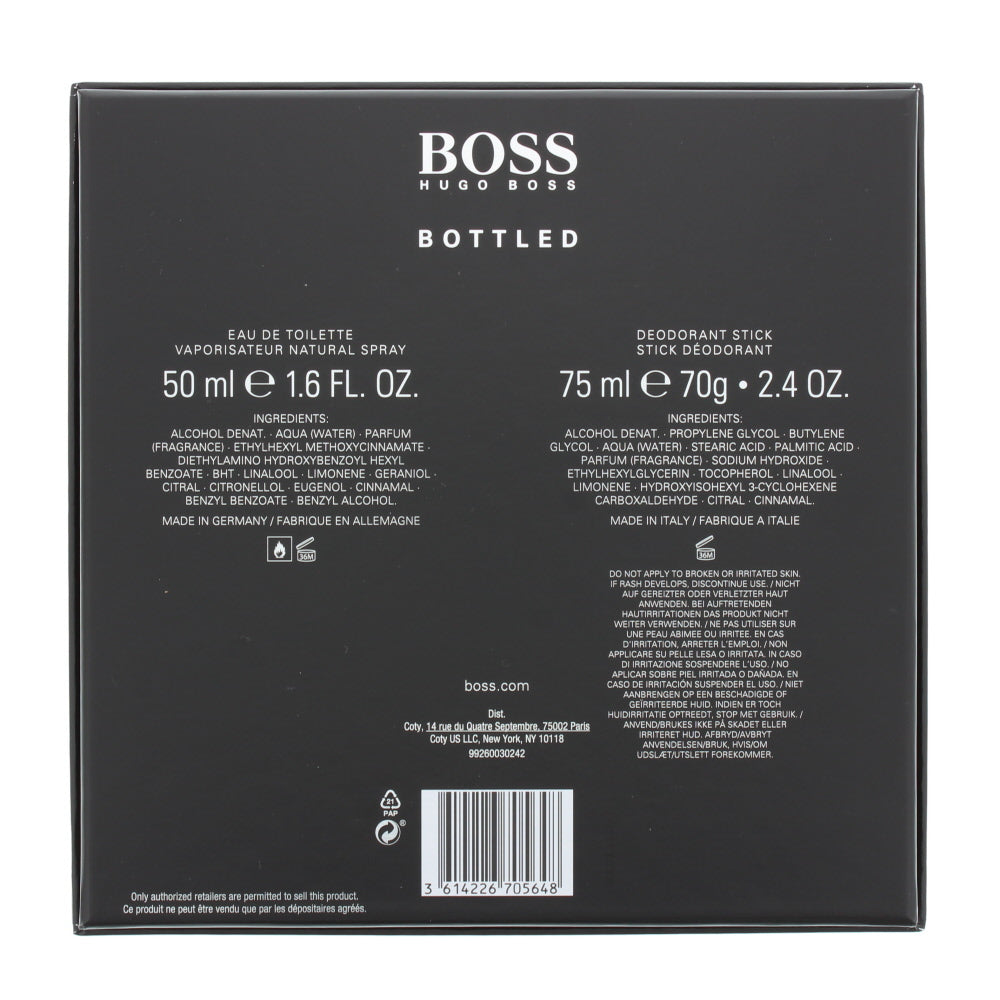 Hugo Boss Bottled Eau de Toilette 2 Pieces Gift Set