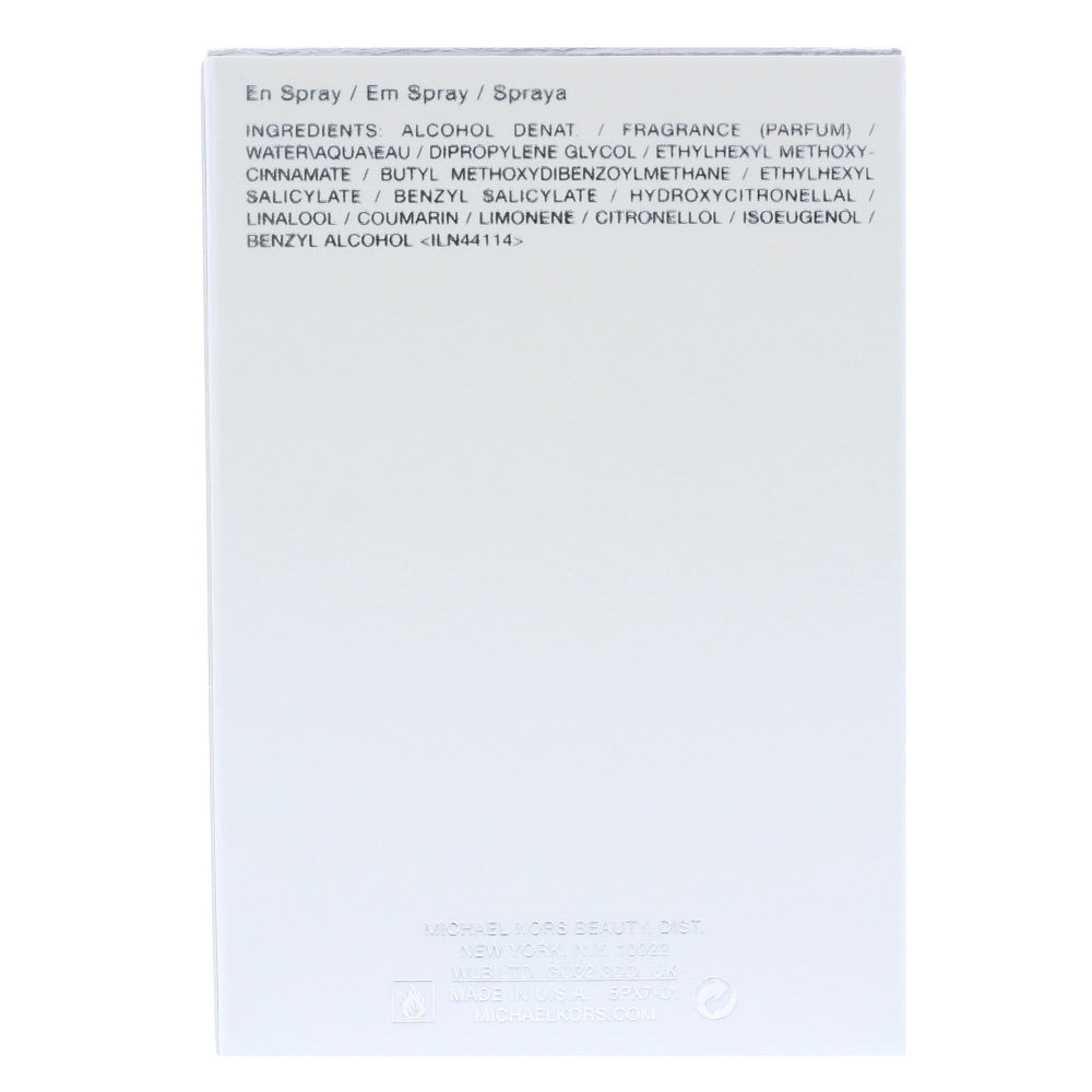 Michael Kors Sheer Eau de Parfum 50ml - Ingredients