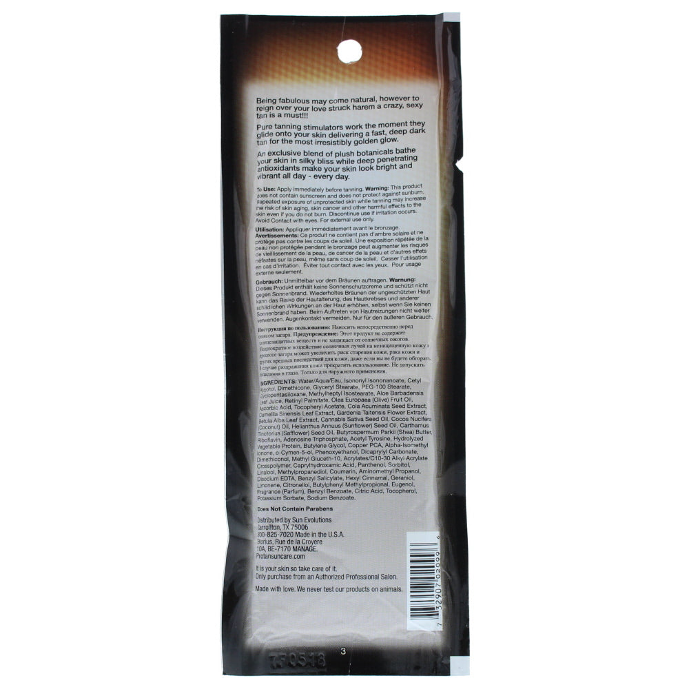 Pro Tan Irresistibly Tan Tanning Lotion 22ml - Ingredients