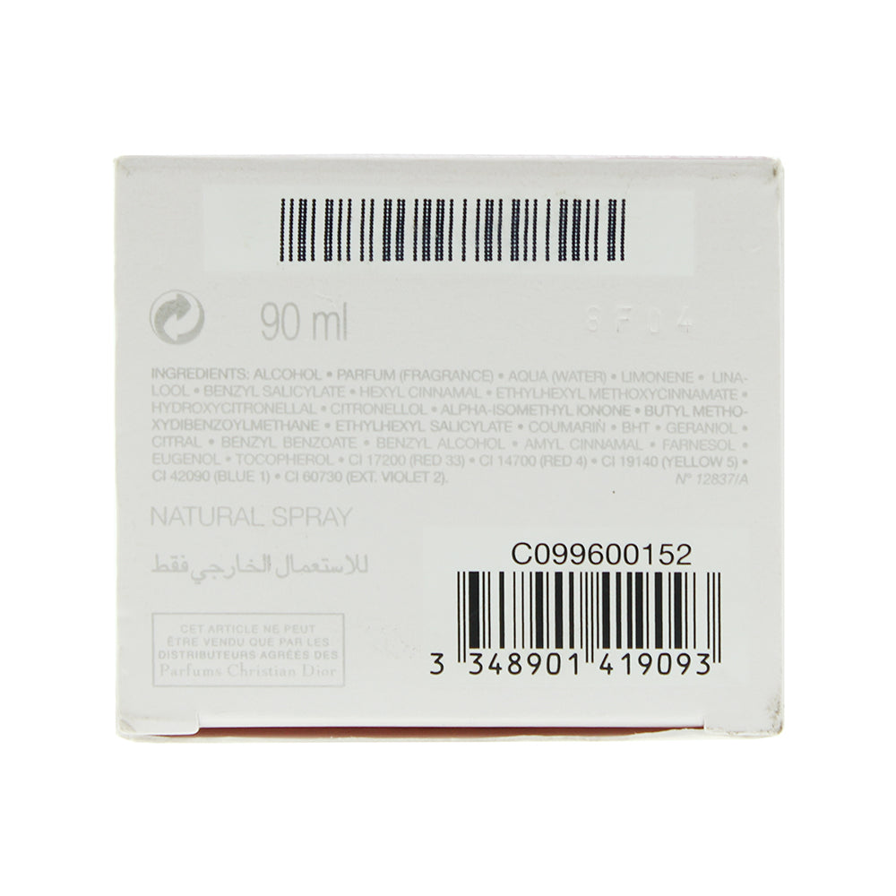 Dior Joy Eau de Parfum 90ml - Ingredients