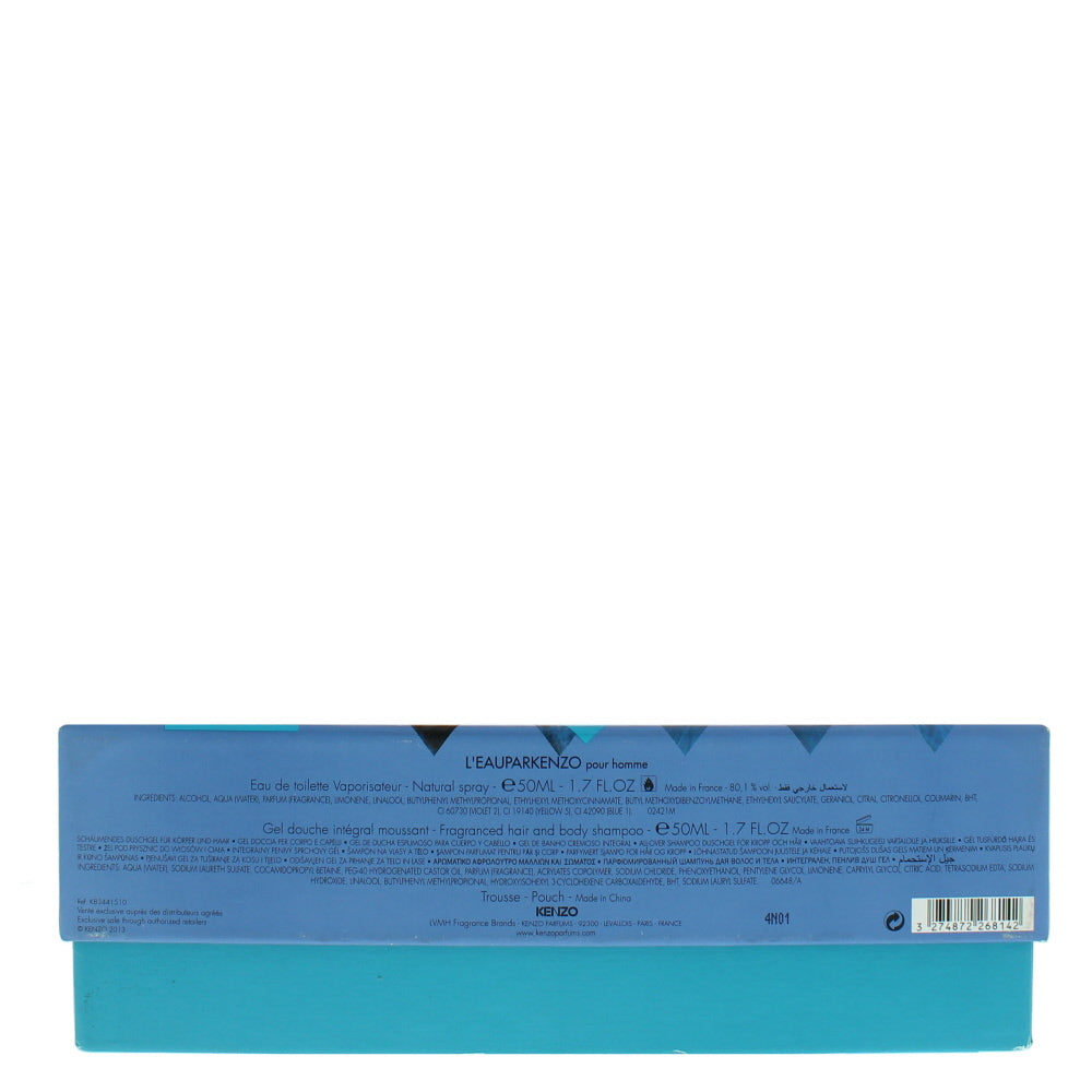 Kenzo L'eau Par Pour Homme Eau de Toilette 3 Pieces Gift Set