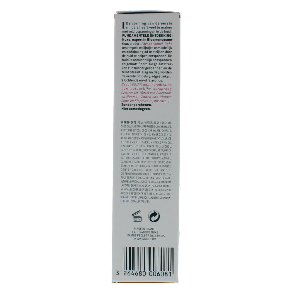 Nuxe Nirvanesque Light Smoothing 1St Wrinkles For Combination Skin Emulsion 50ml