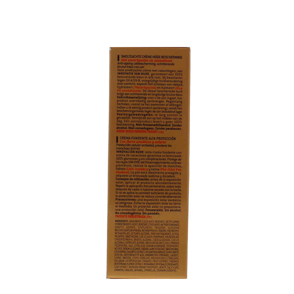 Nuxe Sun High Protection Spf 50 Cream 50ml