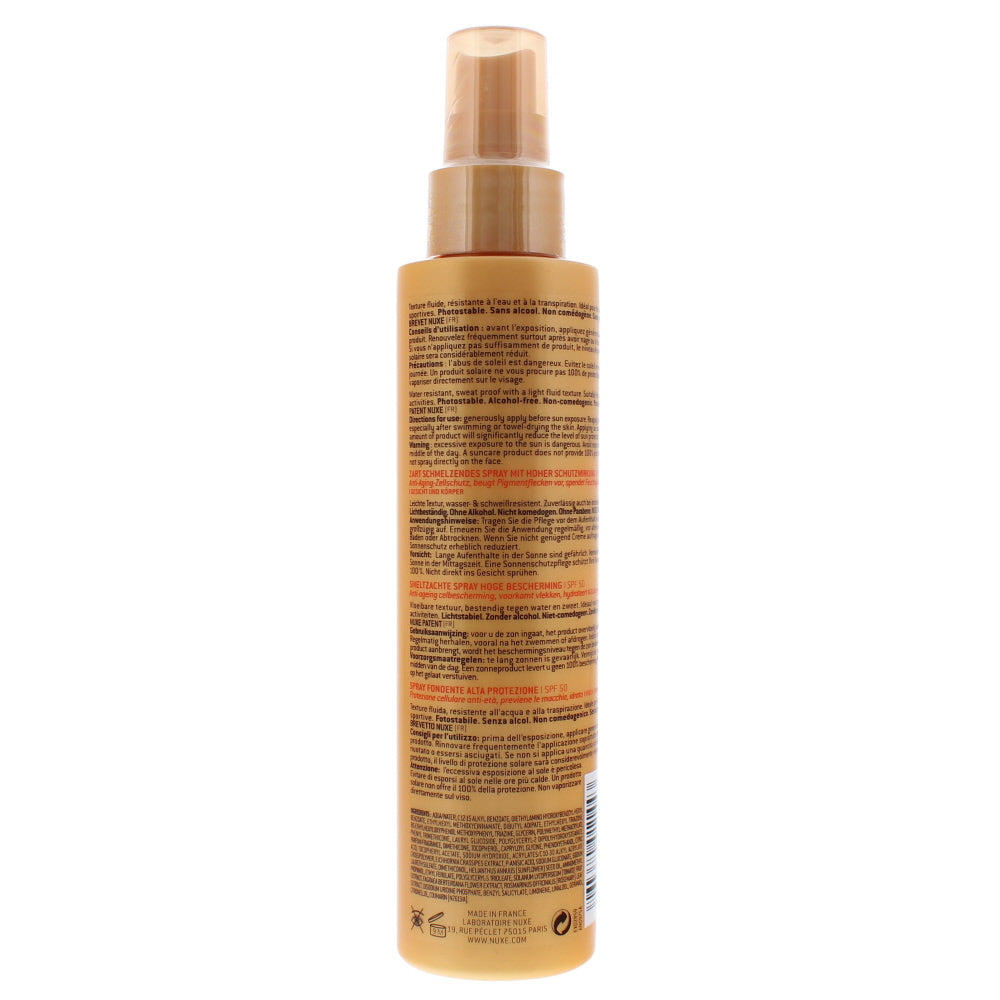 Nuxe Sun High Protection Spf 50 Spray 150ml