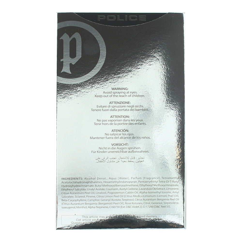 Police Original Eau de Toilette 100ml - Ingredients