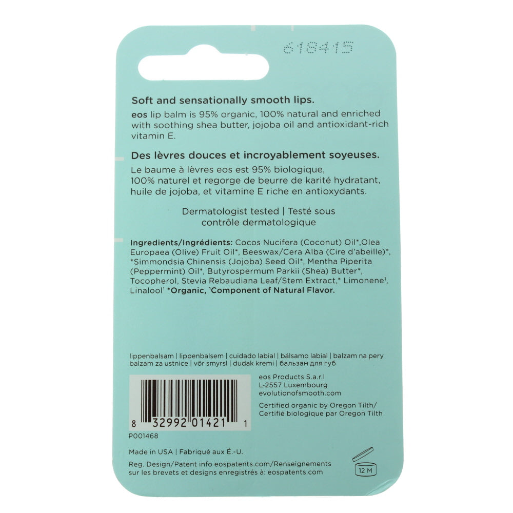 Eos Organic Sweet Mint Lip Balm 4g