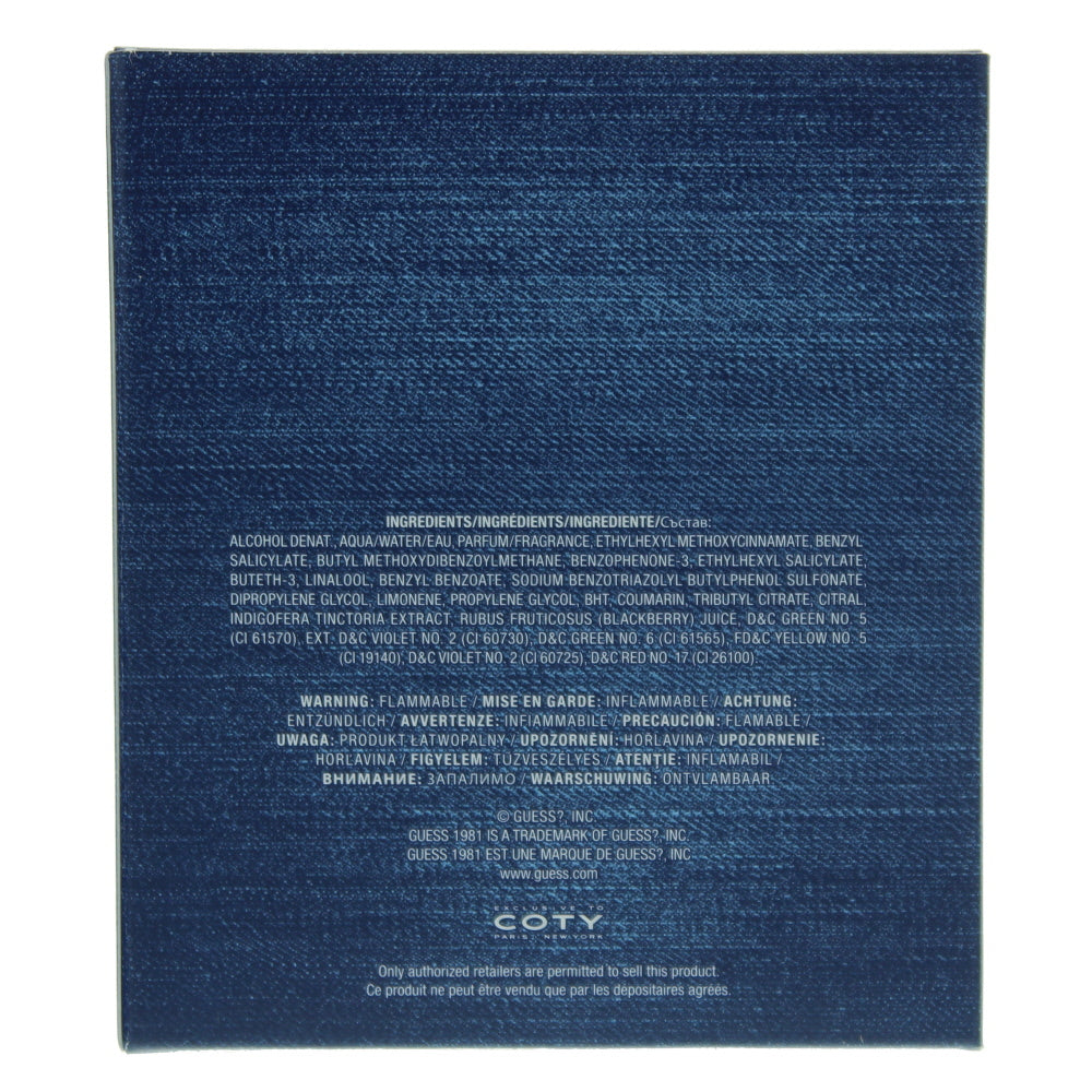 Guess 1981 Indigo For Men Eau de Toilette 100ml
